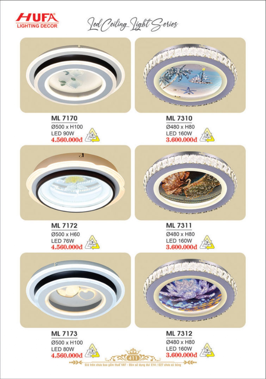 Bảng giá đèn trang trí HUFA